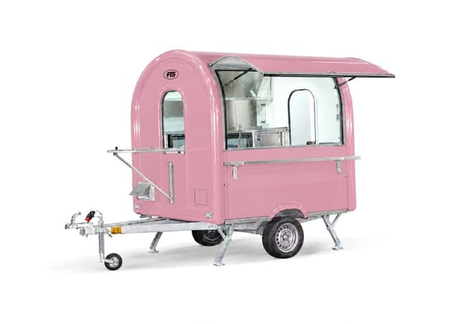 Remorque bar mobile Barista rose, format AIR 220