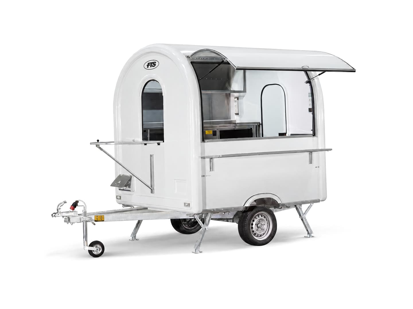 Food-Truck-Anhänger L’Essentiel in Weiss, Format AIR 220